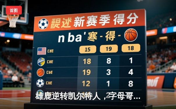 雄鹿逆转凯尔特人，字母哥44分加冕历史第一人